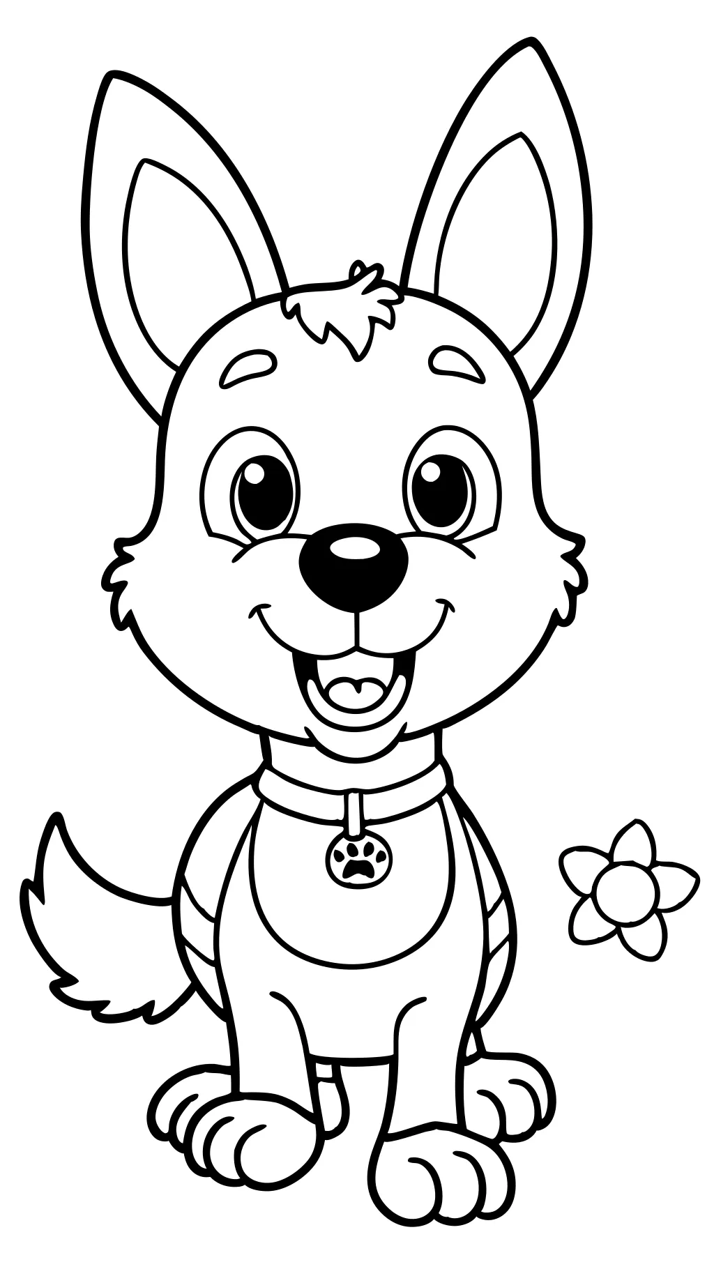 coloring pages of bluey